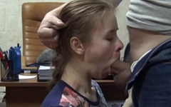 Трахает в рот новую секретаршу до кончины (частное)