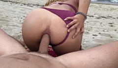 Частное видео анала на пляже