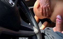 Аналит блядину за рулем Хонды (любители)