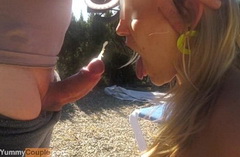 Прицельная стрельба в рот из спермопистолета!