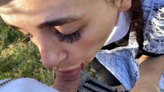 Насадил студентку на свой шампур в лесу