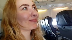 Публичный минет в самолете